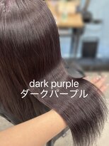 アリュウル 表参道 青山(Allure) ダークパープル/ブリーチ無しダブルカラー/艶カラー 佐藤