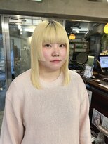 ギフトサニーサイド(gift sunny side)&nbsp;鎖骨下ミディアム姫カット＊黒髪・茶髪でも◎