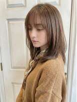 ロニカ 銀座(LOuNICA)&nbsp;顔周りレイヤー/ウルフミディ/シースルーバング #銀座#東銀座