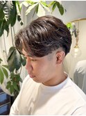 men's/メンズ/リバースセンターパート/メンズパーマダウンパーマ