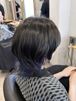 アフェクト 上大岡(affect) ミルクティーブロンド/ダークブルー/デジタルパーマ/上大岡