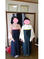 小林着付教室 卒業式には袴姿