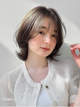 リュドール 名駅(Rue D'or) ナチュラルボブウルフ×大人ショートボブ×小顔カット20代30代