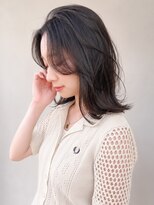 トレス(TRESS)&nbsp;ミディアム　レイヤーカット　ダークグレージュ　透明感　表参道