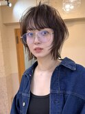 髪質改善ダブルカラーレイヤーボブハッシュカットハイライト