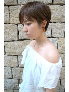 ヌード(NUDE) NUDE前髪カット斜めバング ベリーショート コンパクトショート