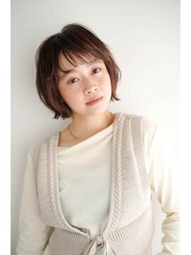 シェル 国分寺(shell) くびレイヤーエモージュグレージュカラーくびれショート/国分寺