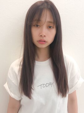 リジェールビューティガーデン(REJOUIR BEAUTY GARDEN) シースルーバング ナチュラルグレージュ