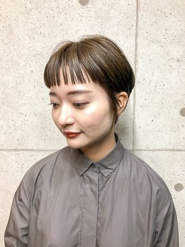 ア セカンド 清藤美容室第弐號(a sekand) [a sekand]ショートワイドバング×ショートボブ