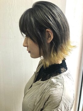 レジュール Rejouir ひまわり裾カラーボブ 20代30代40代50代