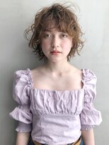 アイティー バイ アルバム 浦和店(IT by ALBUM) 無造作ミデイ_ココアブラウンフリンジウェーブ_37202