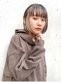 #インナーカラー#ミニボブ#ワイドバング