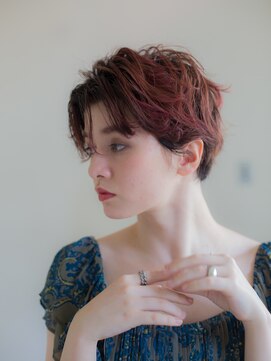 美容室クローバー 新小岩店(clover) レッド系ハンサムショート【新小岩】