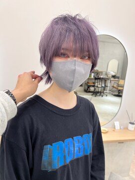 サンド 鹿児島中央(sand) 黒髪/グレーベージュ/レイヤーロング/前髪パーマ[鹿児島駅]