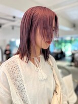 スペシウムバイアンバースデー(spacium by UNBIRTHDAY) トレンド感◎ 顔周りレイヤー/ラベンダーピンク