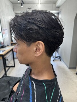 フイ 新宿3丁目(Hui) ハイトーンカラー/マッシュパーマ/アースカラー/men's/