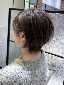 クアトログランシュ 水戸店(QUATRO×GranCieux) ミニーショートBeforeAfter　水戸/カット/小顔カット