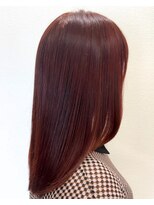 アン ビー(an B)&nbsp;ブリーチなしWカラー×チェリーレッド