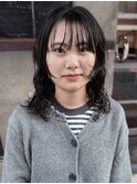くるくるパーマ/レイヤーパーマ×暗髪【神戸元町/水原】