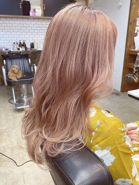 ハノン バイ リンクス 大宮(Hanon by LINKTH) レイヤーロング/ピンクベージュ/ホワイトピンク/ベビーピンク