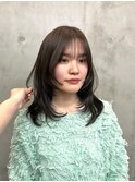オリーブベージュ/レイヤーカット/ブリーチなし/恵比寿/代官山