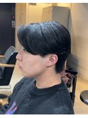 曲がる縮毛矯正 ニュアンスパーマ 心斎橋 本町 メンズサロン