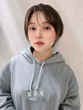 Agu hair apre 宮崎若草通り店【アグ ヘアー アプレ】【2月1日オープン(予定)】 《Agu hair》顔周りカラーラフショート×numberA.ヘアバター