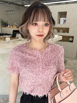 アロ 大阪梅田(alo) 【momoa】インナーホワイトベージュ《ブリーチ/大阪梅田》