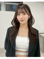 ユーフォリア 新宿通り(Euphoria)&nbsp;くびれロング シースルーバング 艶ブラウン