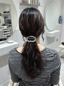 スーズ(sooze) ロング_コテ巻き風パーマ_後毛パーマ