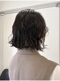 ボブ×ニュアンスパーマ