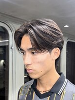 ニコトウキョウ 新宿(nico TOKYO) テーパーフェードニュアンスパーマ刈り上げセンターパートメンズ