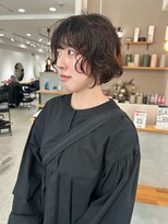 ナウアズ(now as.)&nbsp;大人可愛いゆるふわミニボブパーマ【菅井】