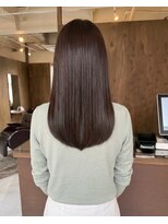 零秒女髪 千里丘店&nbsp;髪質改善で叶える上品艶ロングストレート艶髪美髪髪質改善カラー