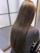 ビーポッシュ ジャスパー店(Be Posh) 美髪ストレート髪質改善トリートメントロンググレージュ縮毛矯正