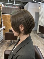 エルズ 大宮店(ailes) ダークパープル/ナチュラルショート/ミルクブラウン/夏/大宮