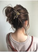 おしゃれお団子ヘア