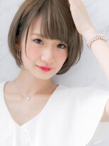 ローレン(LOREN)&nbsp;＊LOREN＊グレージュイルミナカラー小顔ナチュラル丸みショート