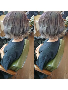 ヘアーサロン リバース(Hair Salon Rebirth) 【防府/Rebirth】パープルシルバーラフグラデーション
