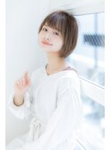 スプリング 王道キュートボブ  丸見えシルエット