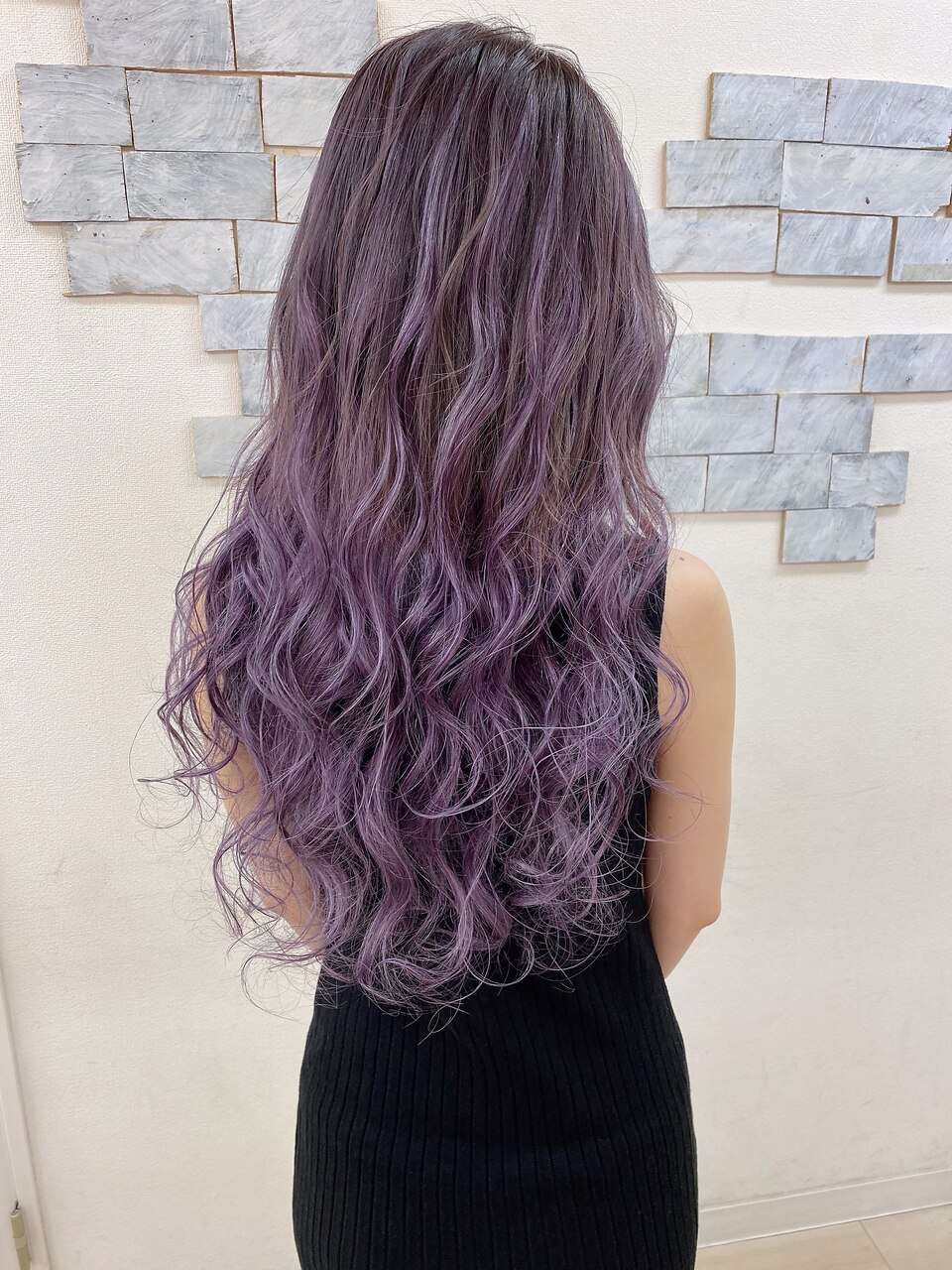 パープル×アッシュ#シールエクステ#ラベンダーカラー#渋谷：L095165440