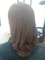 ヘアサロン シュシュ(Hair salon Chou chou)&nbsp;セミロングスタイル ナチュラルブラウン 白髪もok