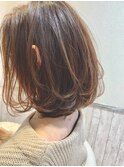 カールボブ ステップボーンカット ボブパーマ カール