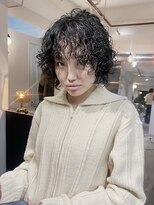 丹&nbsp;ショートボブ　ハードパーマ