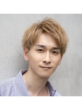 メンズサロン ゴールド 名古屋(GOALD) ブリーチベージュショート　ダブルカラー　【ブライトショート】