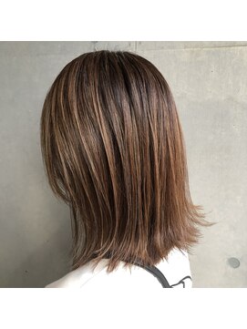 グランツヘアー(Glanz hair) 白髪ぼかしハイライト×エンザイムトリートメント（ブリーチ有）