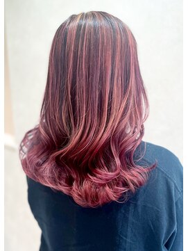 アッシュ 八王子店(Ash) ハイライト/バレイヤージュ/ピンクベージュ/イルミナカラー