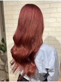 ケアブリーチ/レッドブラウン/艶カラー/