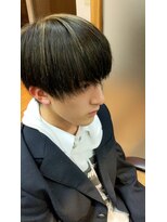 ブルブンガ(Berbunga) 【韓国マッシュ】メッシュデザインカラー×ニュアンスマッシュ