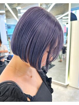 ベレーザ 渋谷(BELEZA) 5655ラベンダーパープルハイトーンカラー韓国タンバルモリボブ